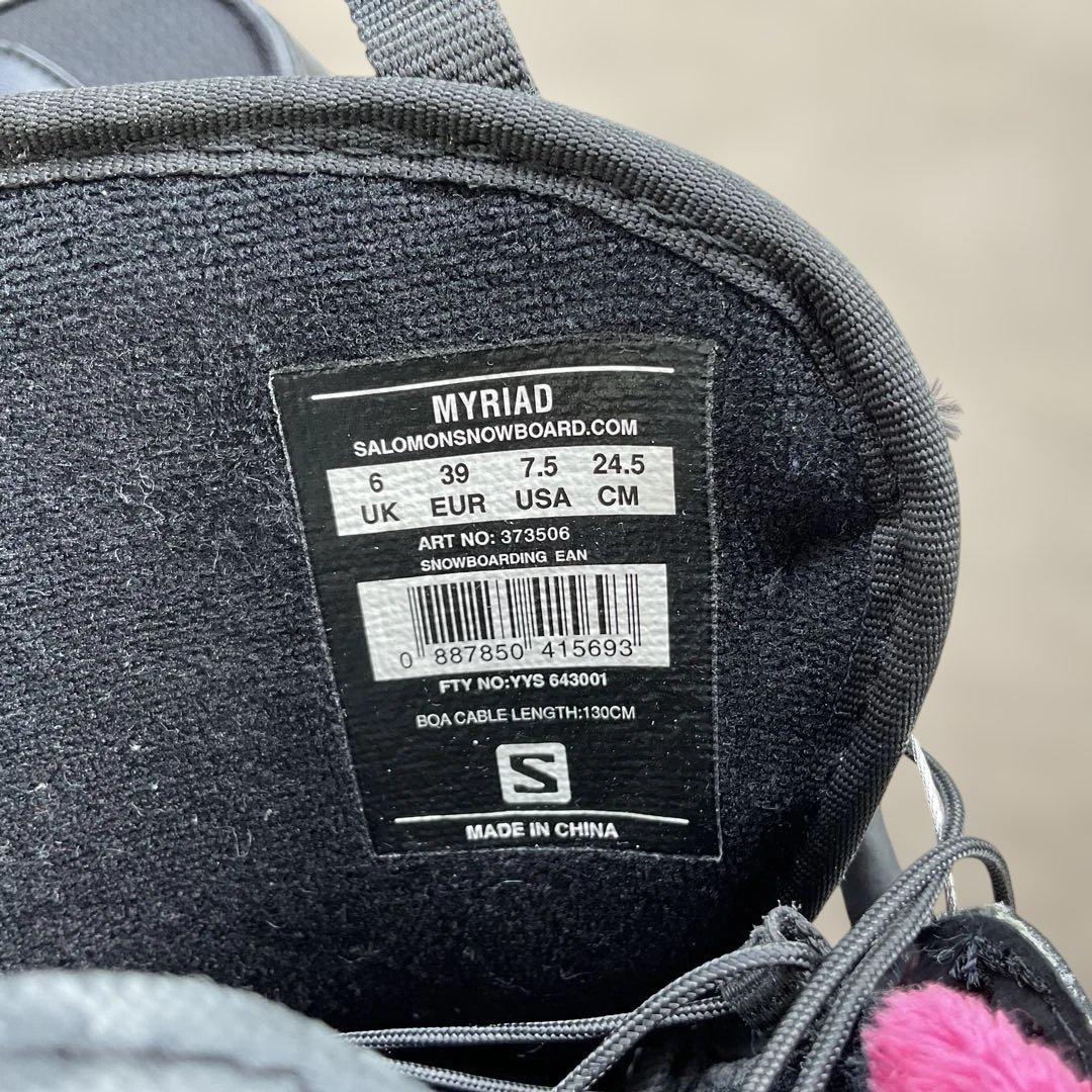 シ*カ様 Salomon スノーボードブーツ ブラック/ピンク