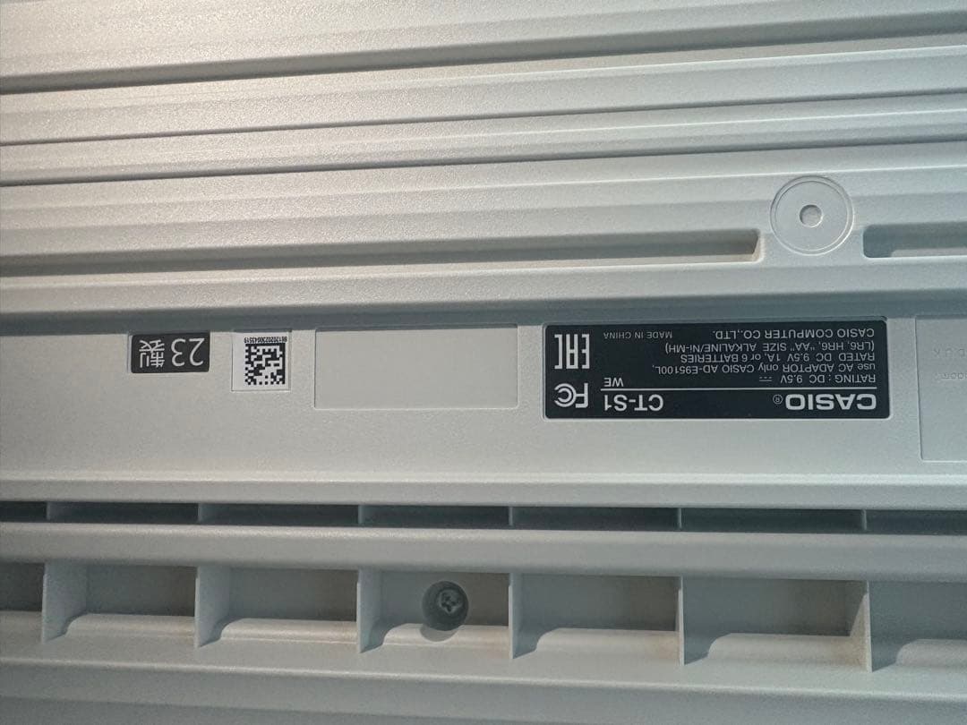 Casio CT-S1 ホワイト 61鍵電子ピアノ　美品