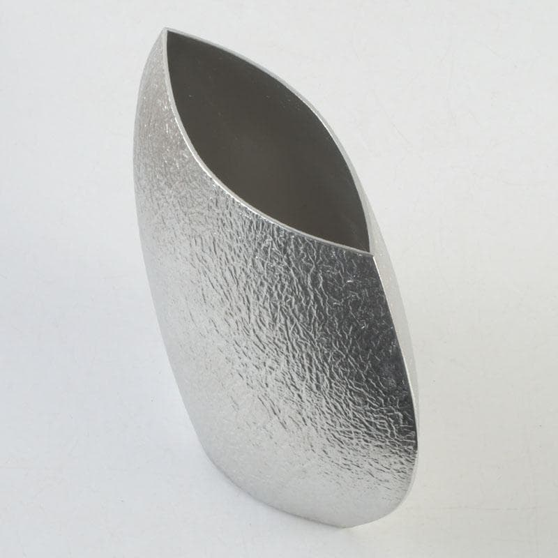 茶道具　ゆり工房　中村百合恵作　本錫製　花器　花入　共箱　V　9246