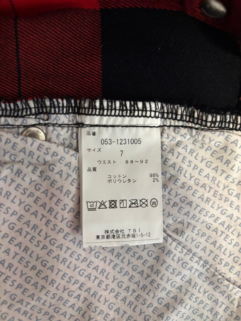 パーリーゲイツ 裏起毛ツイル ハイパワーストレッチ5ポケットパンツ サイズ7