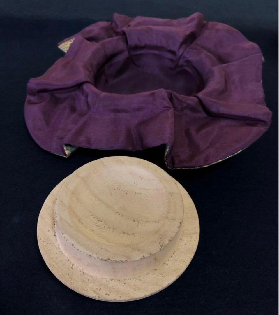 《R》茶道具 四つ耳 飾壷 飾り紐 網紐 口覆 在銘 共箱　251125え6