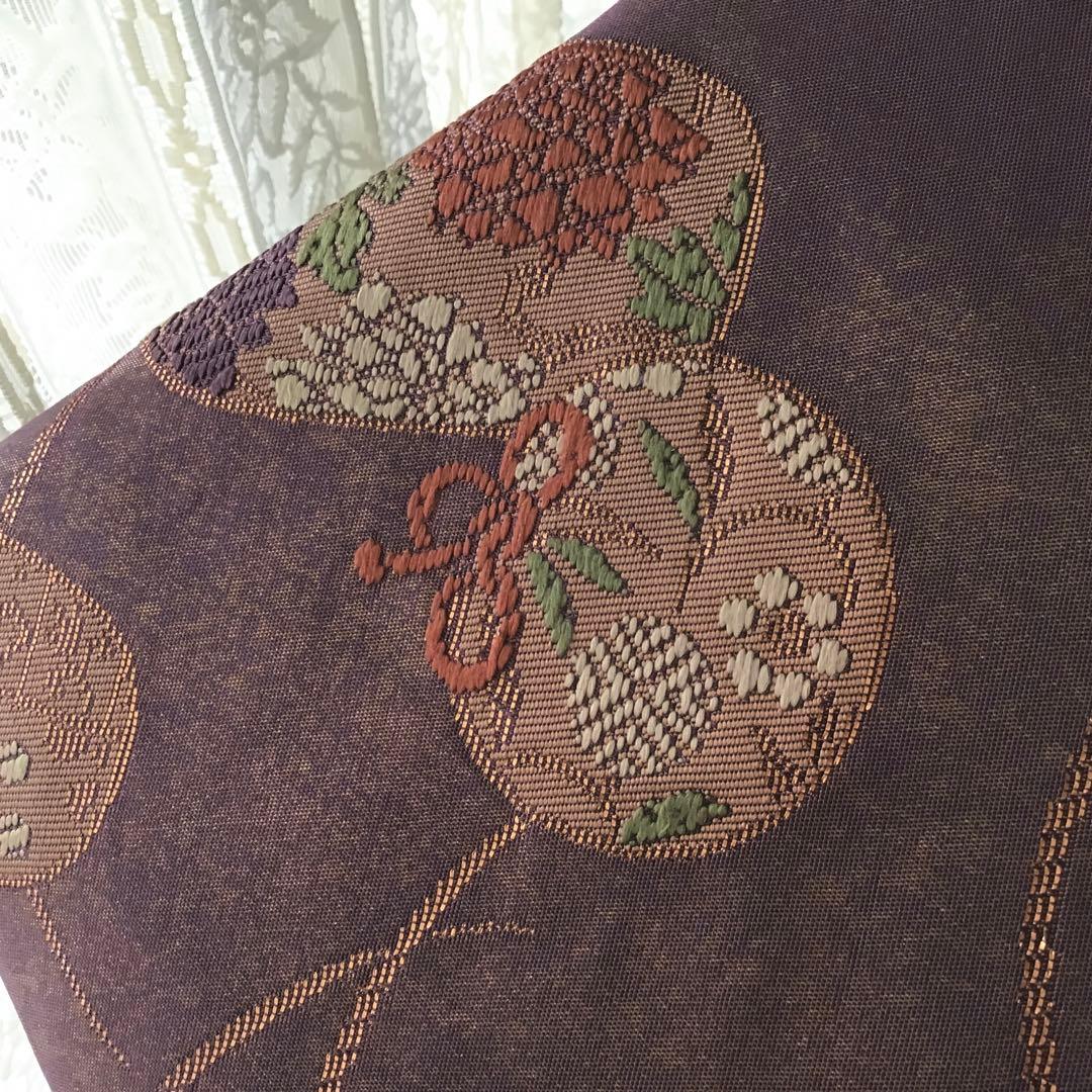 袋帯 結婚式バッグ 数寄屋袋　茶道 初釜 仕覆 未使用正絹袋帯 リメイク348