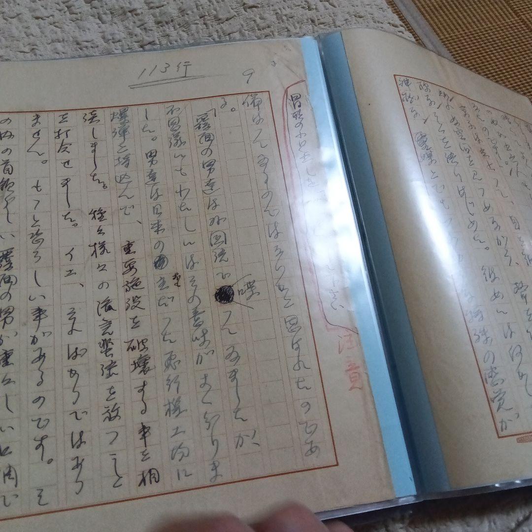 江戸川乱歩　直筆原稿　草稿　偉大なる夢　サイン　署名　原稿用紙20枚　未完