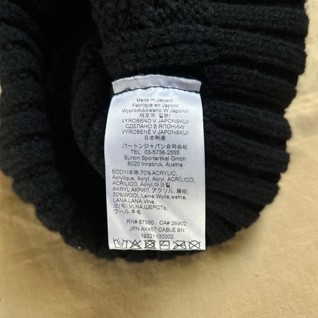 Burton AK457 ビーニー ブラック fragment