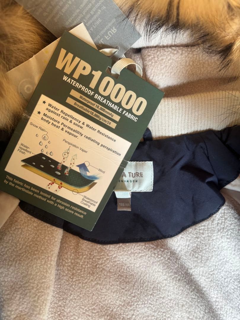 ネイビー 子ども用 スキーウェア ファー付き