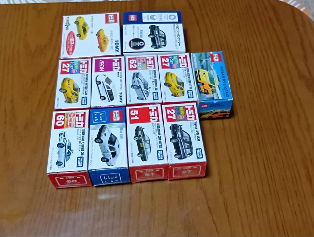 【11台セット】トミカ　赤箱　タクシー