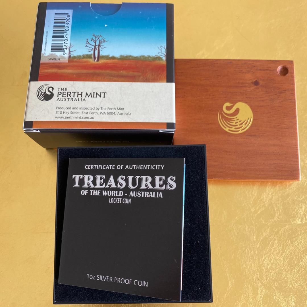 オーストラリア 世界の宝物 オーストラリア シルバー ゴールド(金)付き