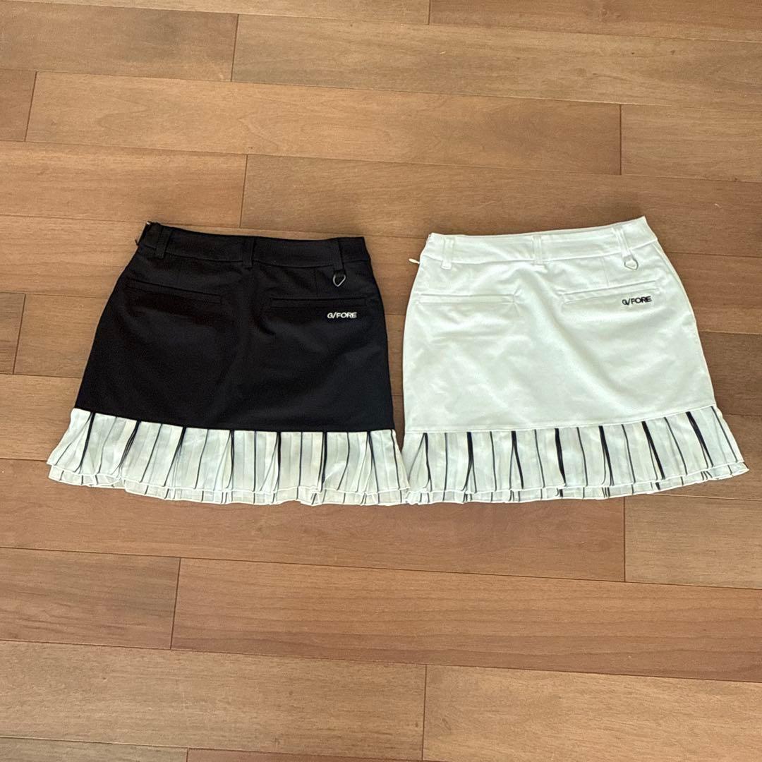 G/FORE フリル付きゴルフスカート 2色セット　白と黒