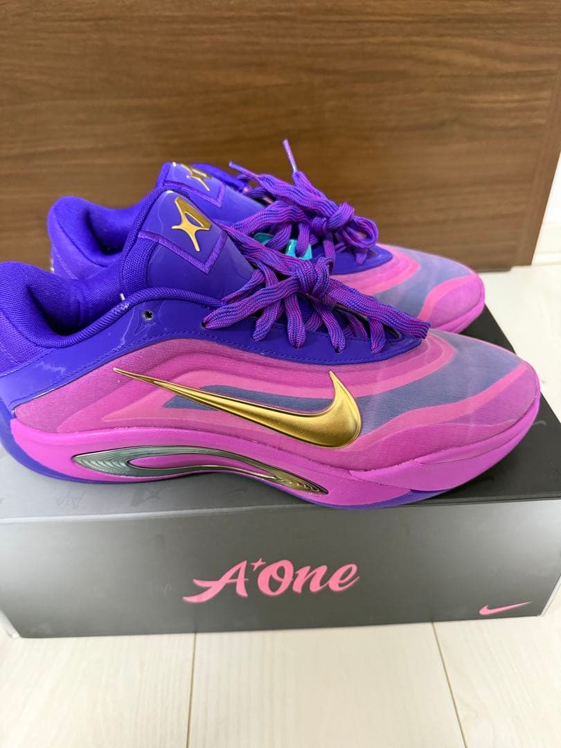 Nike Ajaモデル　A'ONE EPエーワン幅広モデル27cm 紫/ピンク