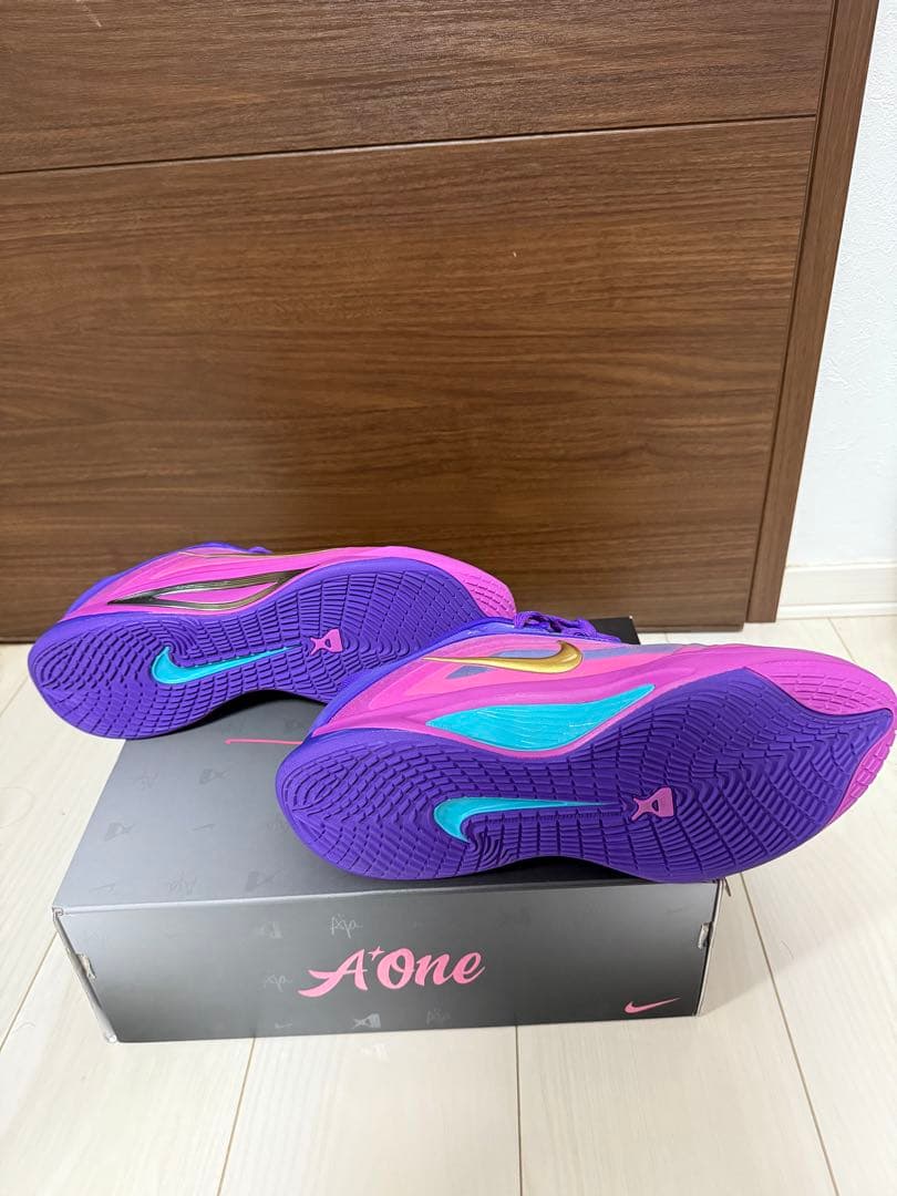 Nike Ajaモデル　A'ONE EPエーワン幅広モデル27cm 紫/ピンク