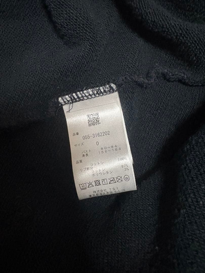 PEARLY GATES ブラック フルジップフーディ サイズ0