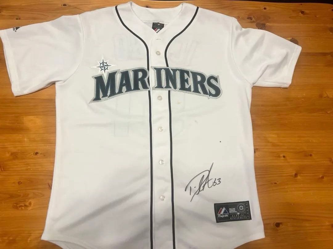 イチロー マリナーズ ユニホーム M サイズ ダグ・フィスター直筆サイン入り