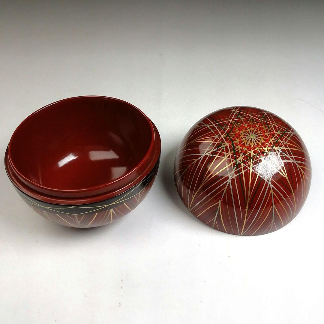 Ｔ９３１　棗　『手まり　棗』『中出光峰 作』　共箱　茶道具