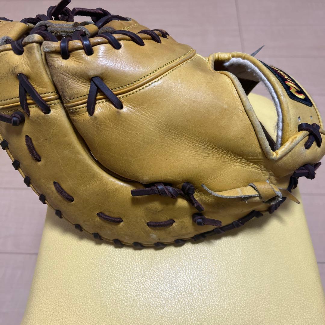 Miyadai 硬式野球グローブ イエローファーストミット