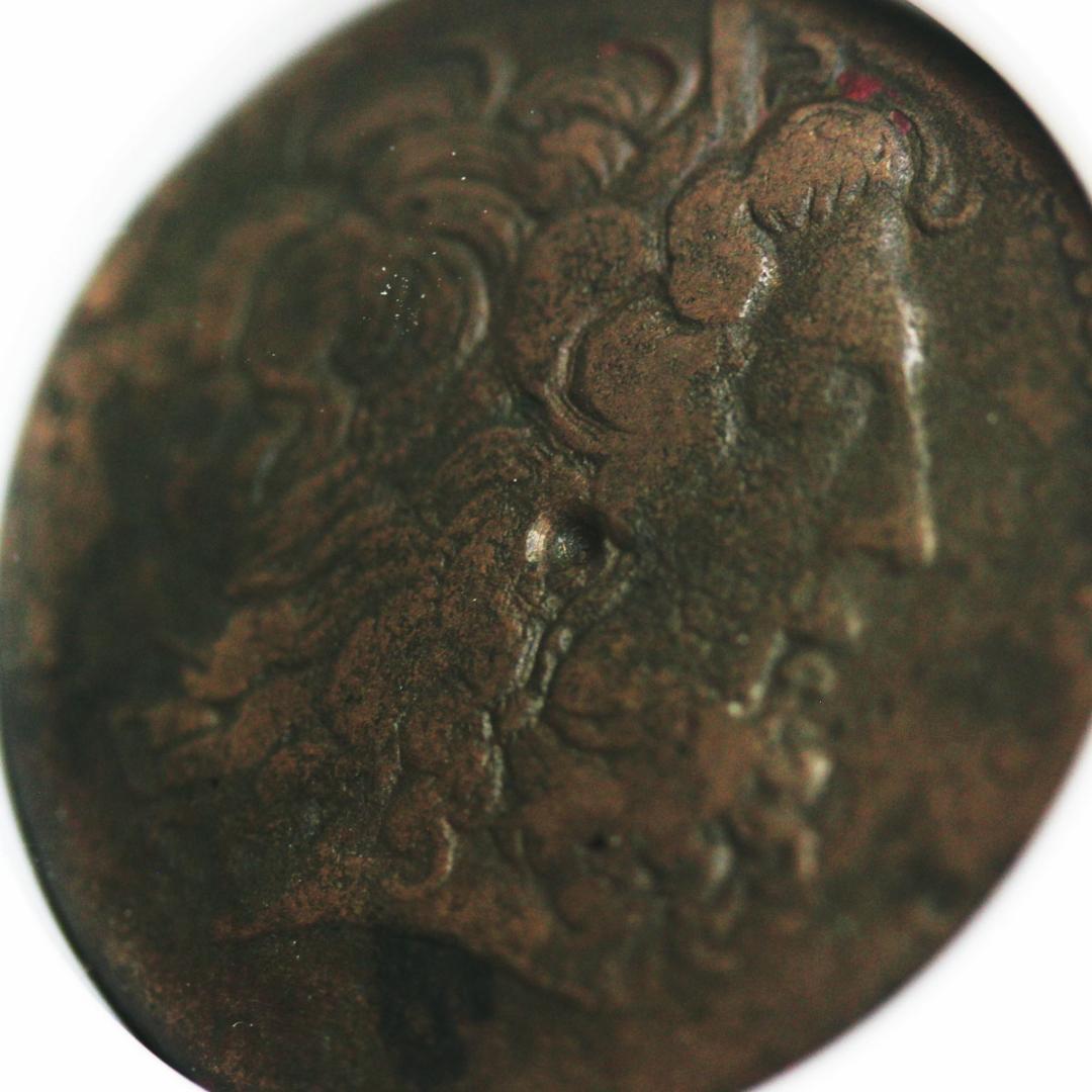 アメン・ゼウス神　プトレマイオス朝エジプト　プトレマイオス4世　 青銅貨