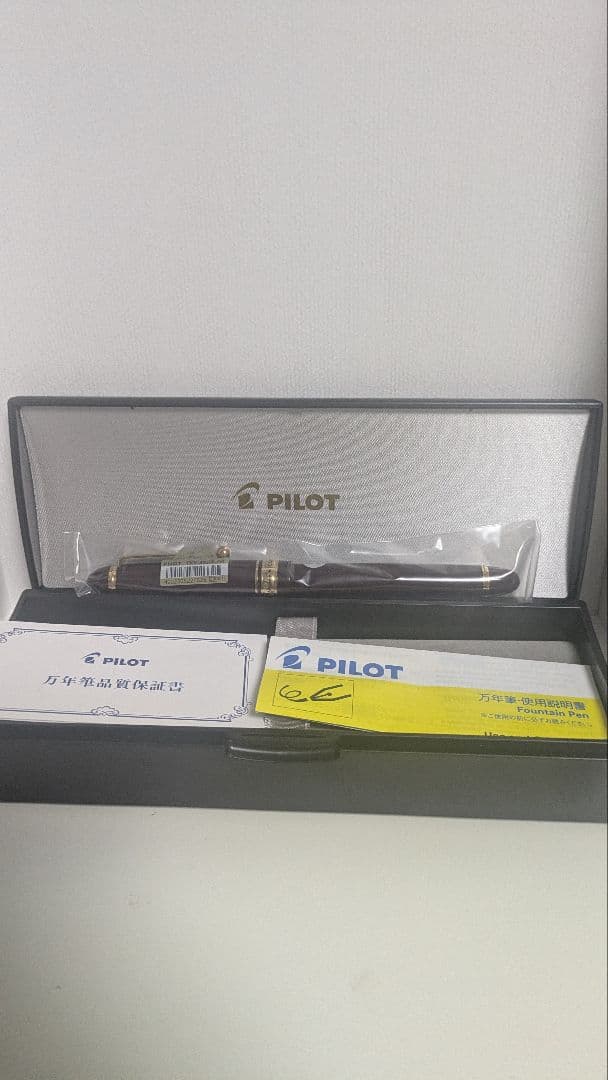 【新品・生産終了軸色】PILOT 万年筆 カスタム743 細字 ディープレッド色