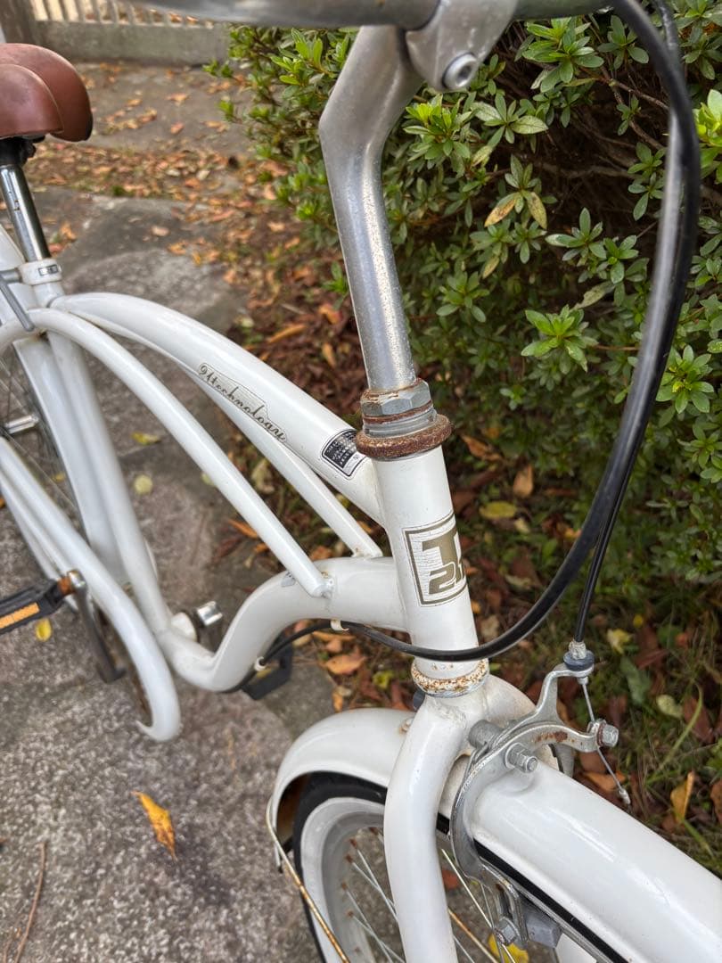 カリフォルニアスタイル ビーチクルーザー 26インチ ホワイト引取り限定