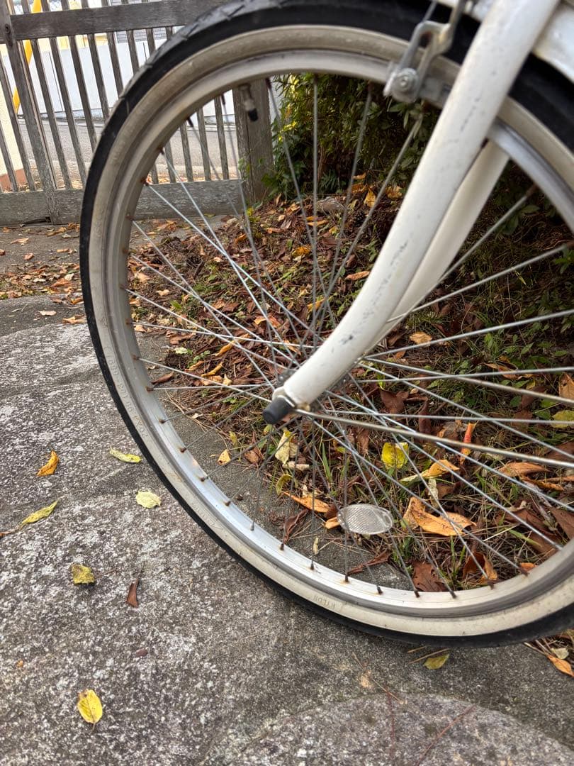 カリフォルニアスタイル ビーチクルーザー 26インチ ホワイト引取り限定