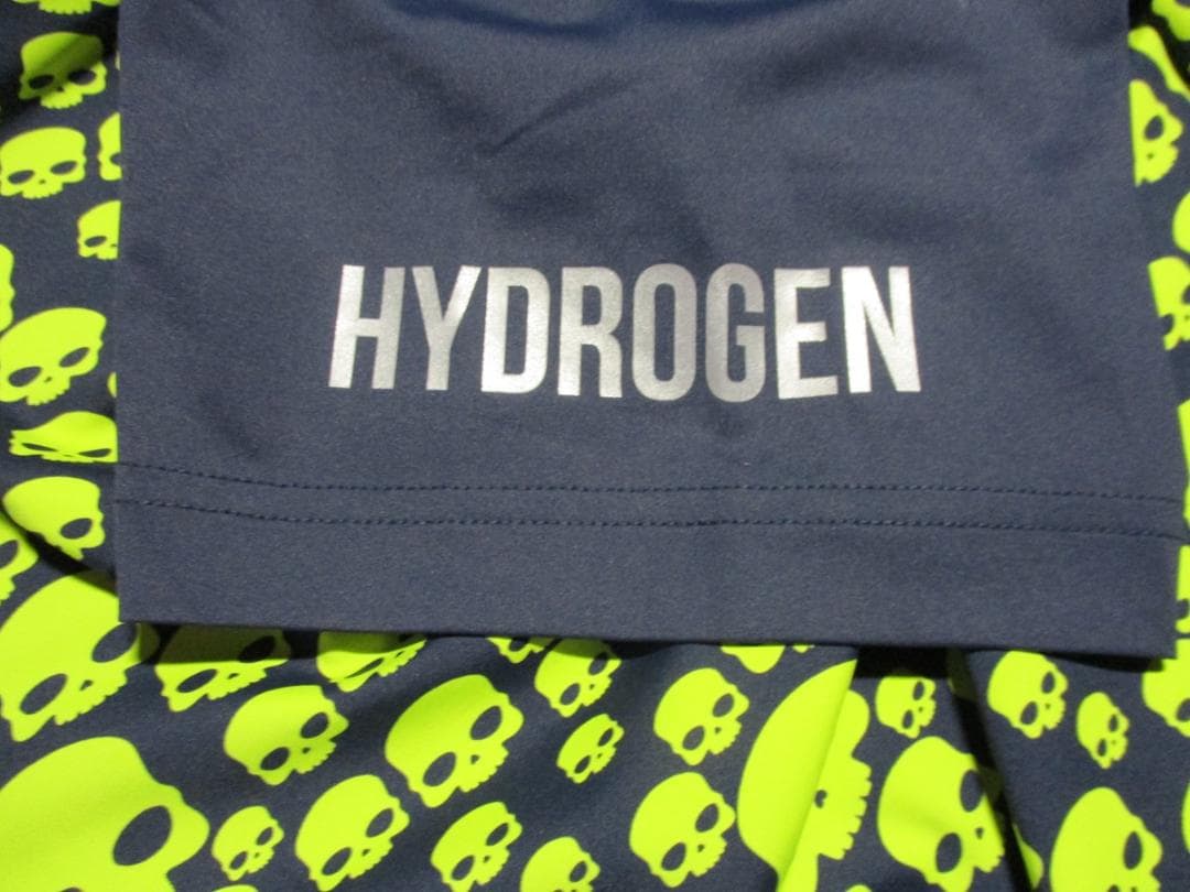 【ハイドロゲン・テニス】マルチアイコン・テックＴシャツ★XL★ネイビー×イエロー