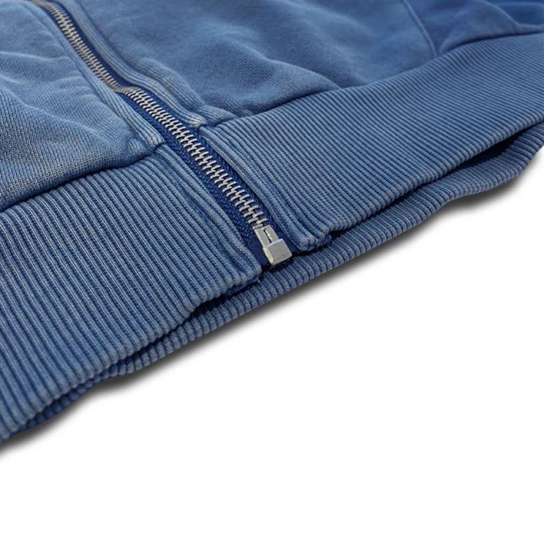 BMSGツートンジップパーカー BLUE OVERサイズ