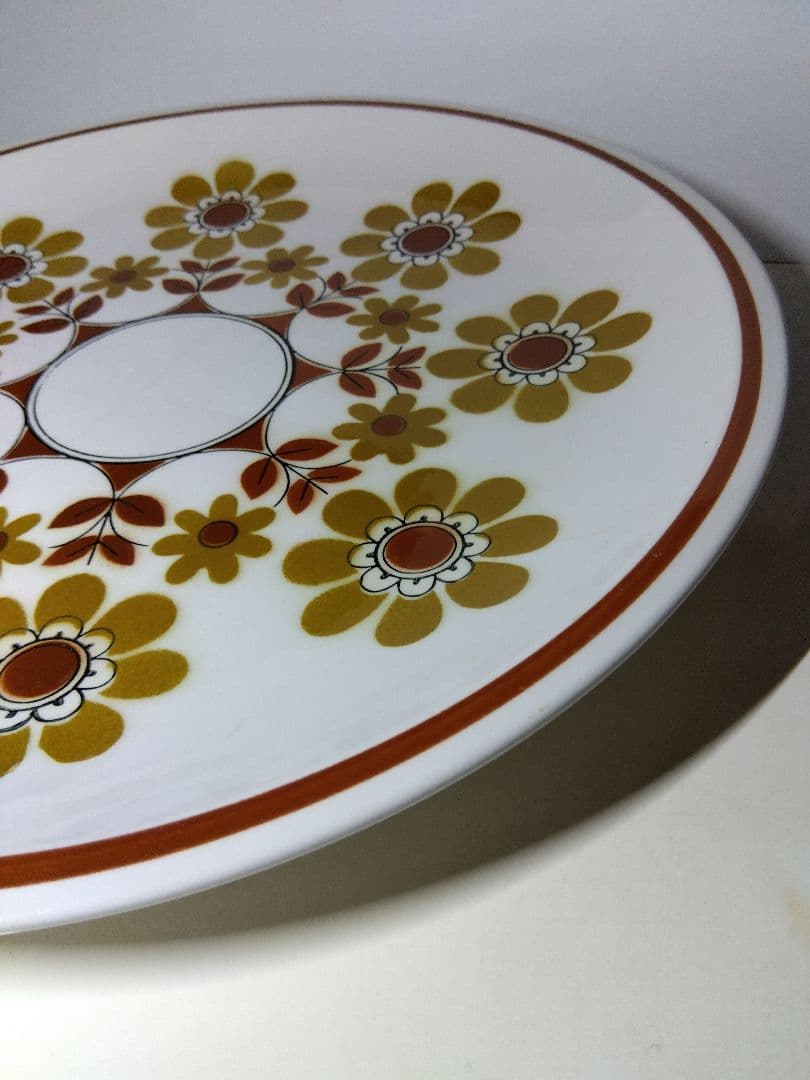 昭和レトロ　ミカサセラ ストーン　日本製　大皿　当時物　約31.5㎝×2.7㎝