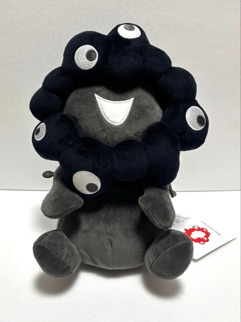 【お顔•後姿厳選】Mサイズ　黒ミャクミャク　お手玉風ぬいぐるみ　新品タグ付き