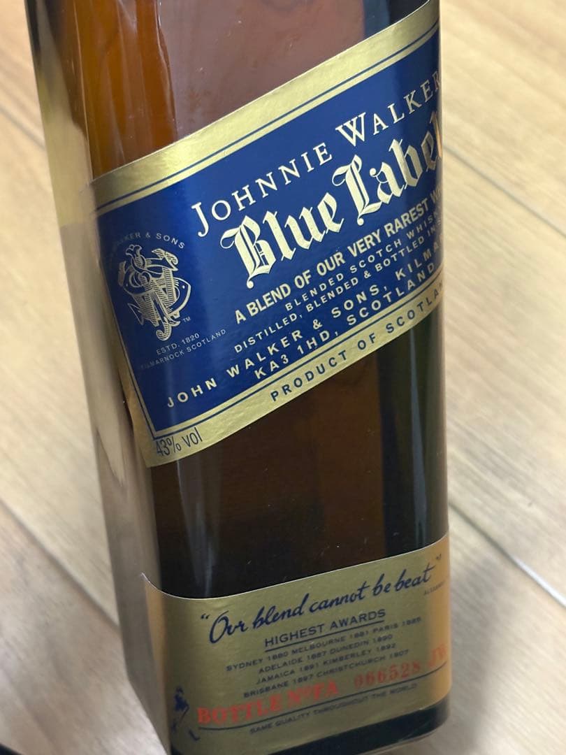 未開栓⭐️ JOHNNIE WALKER 2本セット　1リットル　ブルー　ブラック
