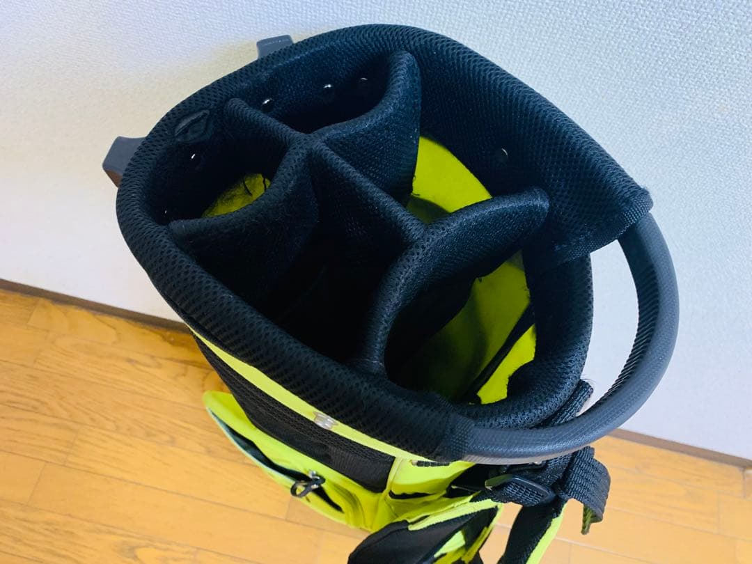 PEARLY GATES 蛍光イエロー ゴルフバッグ