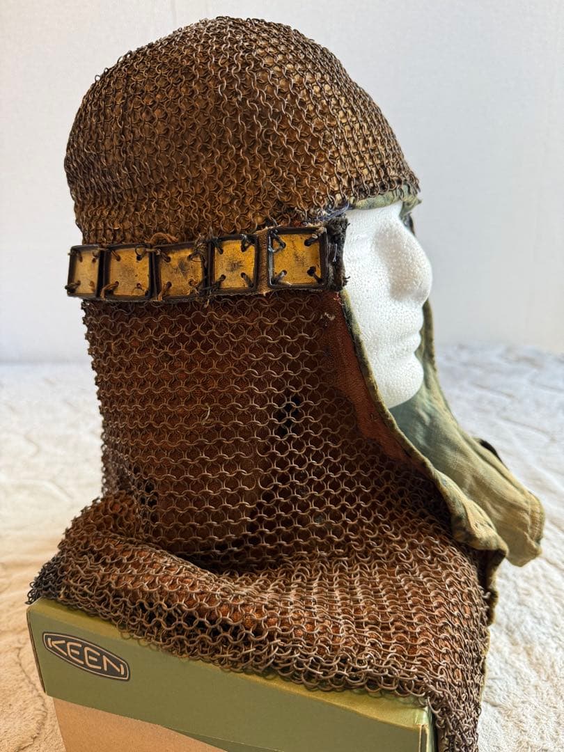 ⭕️ 江戸時代　鎖帷子　【鎖頭巾】　幕末　新撰組　忠臣蔵