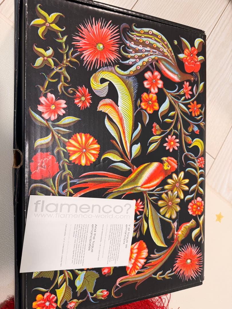 本場スペイン製 フラメンコ用 マントン・デ・マニラ（シルク100%・総刺繍）