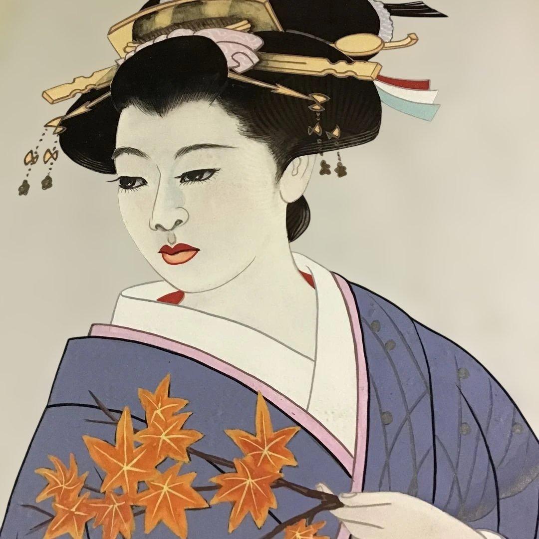 美人画　関谷精　真筆　　　　G 3