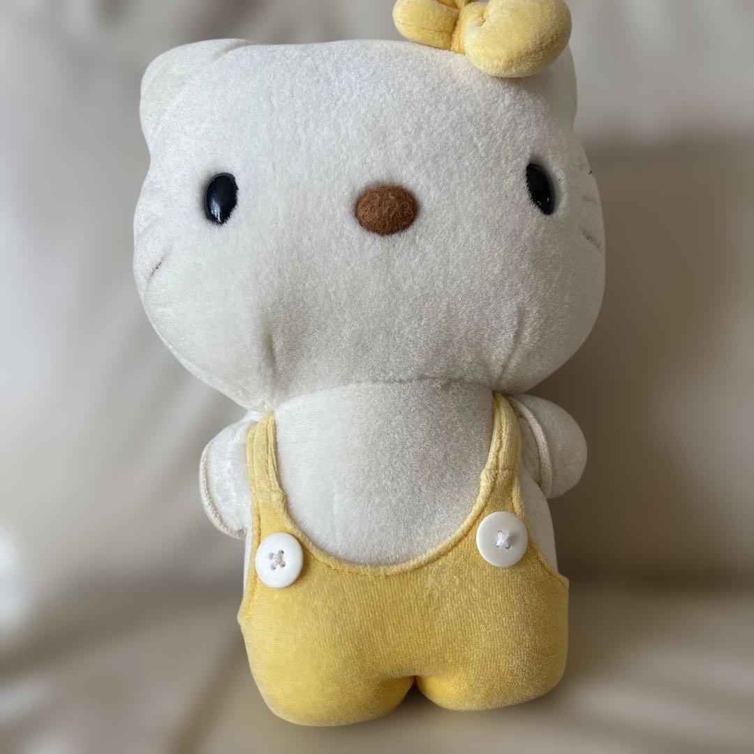 レア　 ハローキティ ぬいぐるみ イエローオーバーオール Babyおんぶキティ