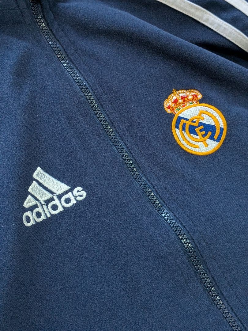 90s adidas レアル・マドリード ベロア調 ジャージ ジャケット XL