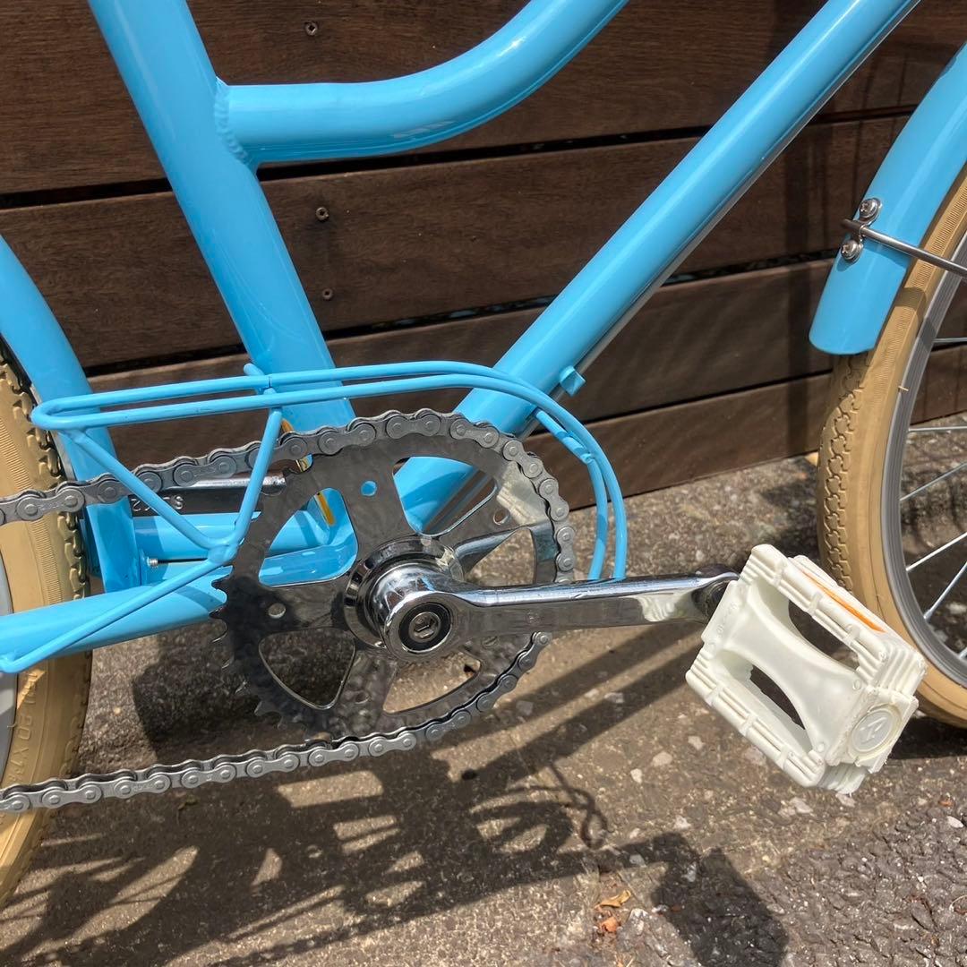 トーキョーバイク子供用自転車 水色 バスケット付き