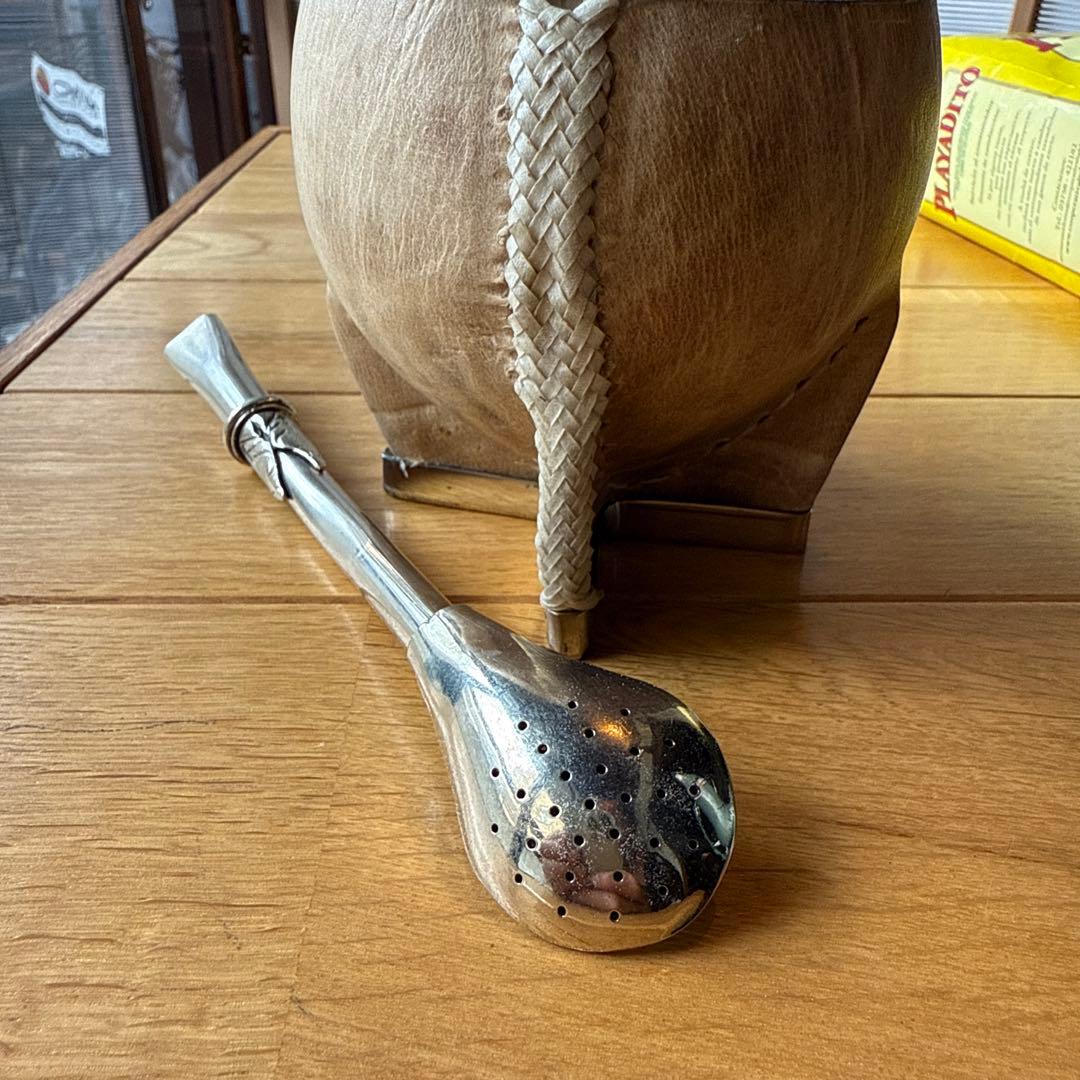 マテ壺、マテ茶、ストロ 3点セット