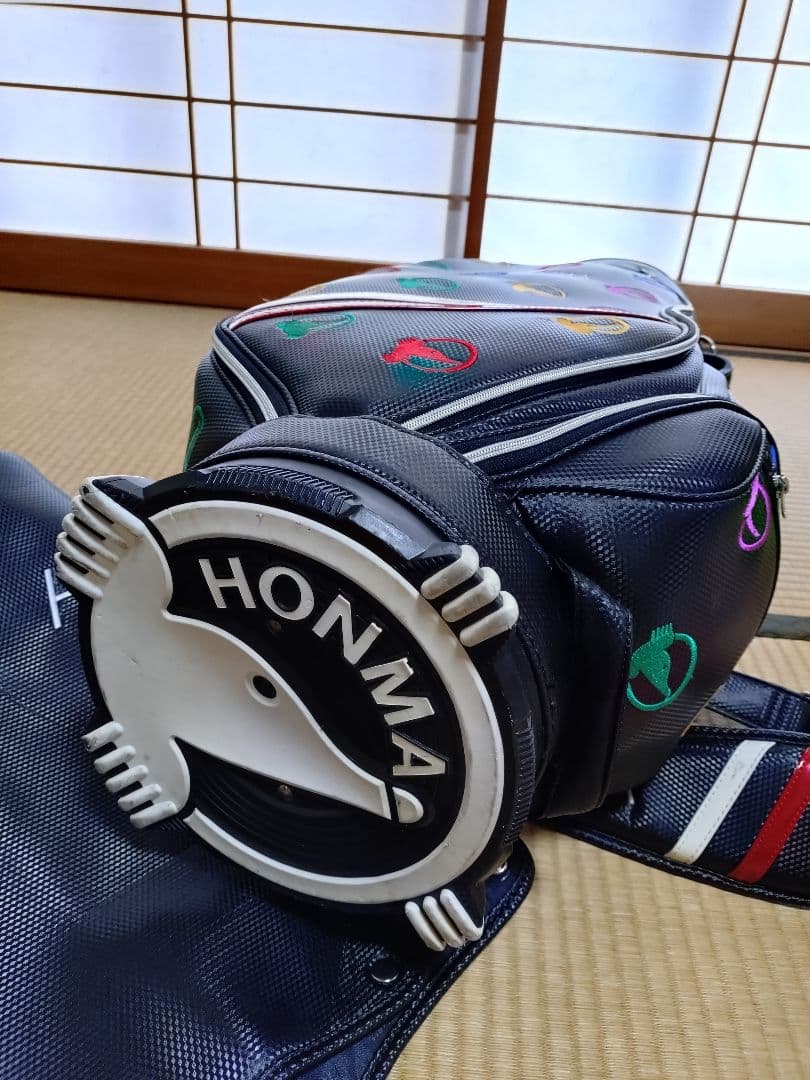 HONMA　本間ゴルフ　ホンマゴルフ　キャディバッグ　キャディバック　モグラ柄