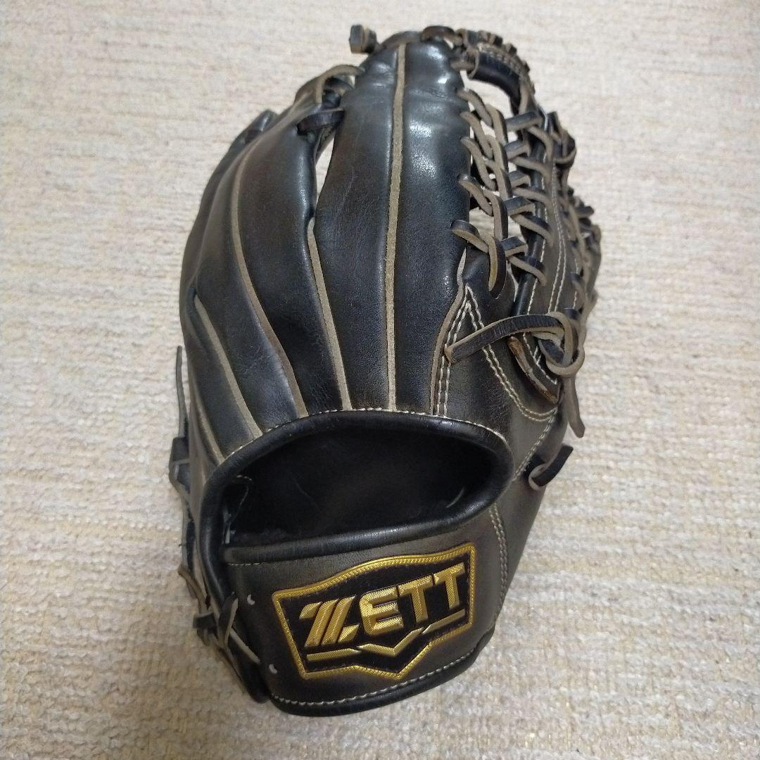 ゼット　ネオステイタス　一般軟式野球　グローブ　黒　大人用　外野手