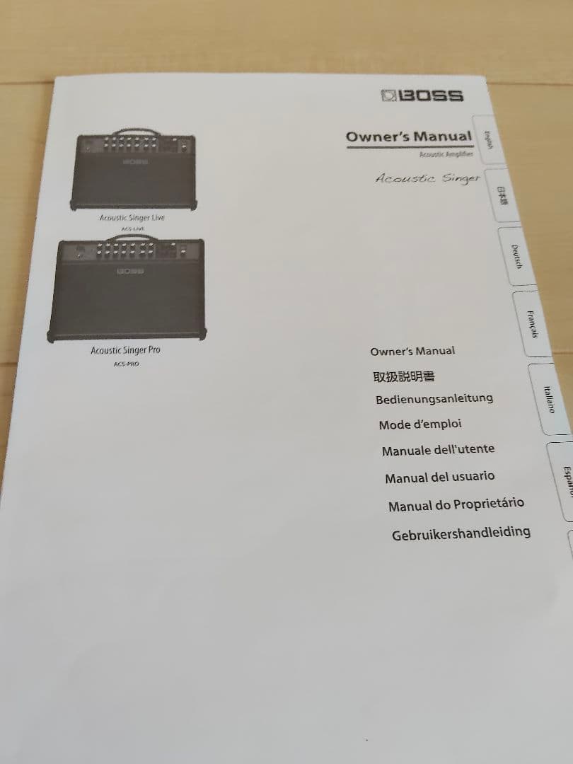BOSS Acoustic Singer Live アンプ ギターシールド付属