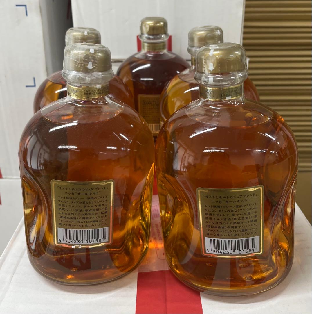 終売品NIKKA WHISKY All Malt 43%750ml5本セット