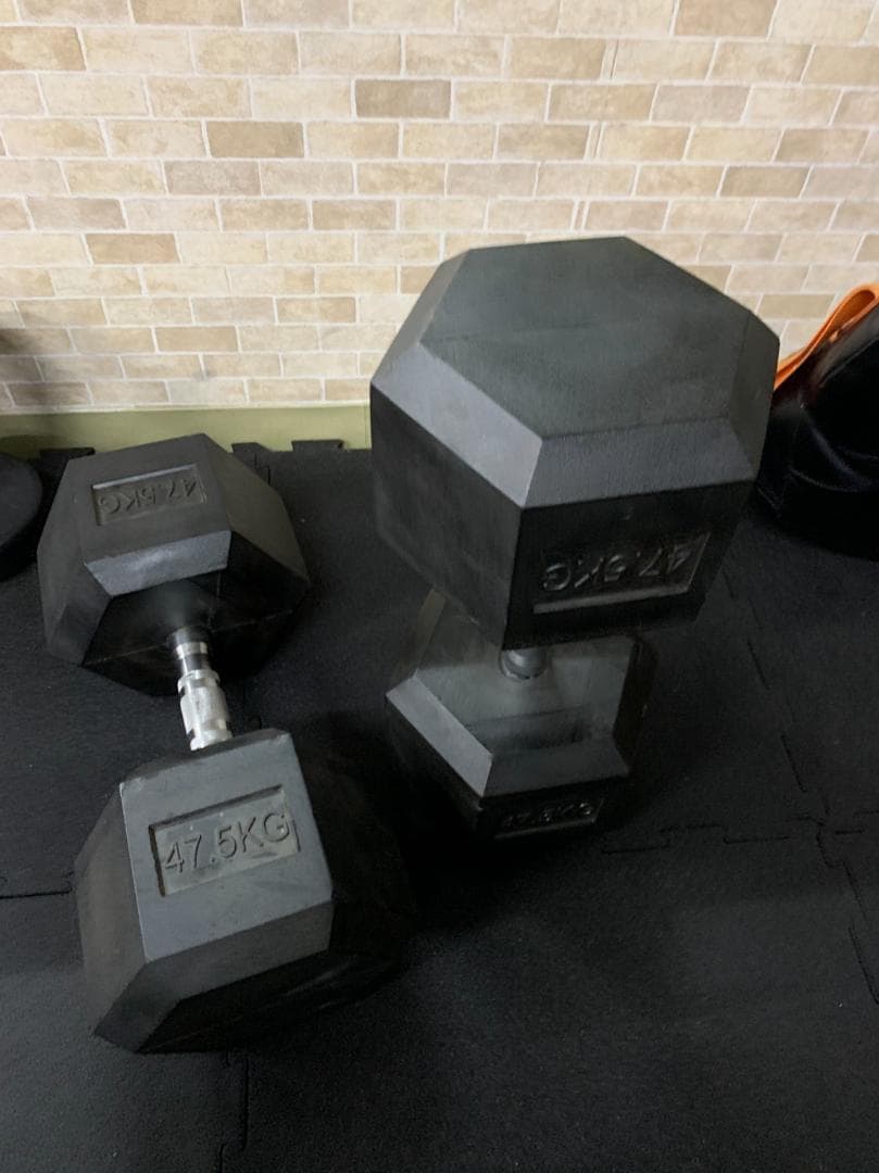 ラバーヘックスダンベル　42.5㎏　2個　5000円割引