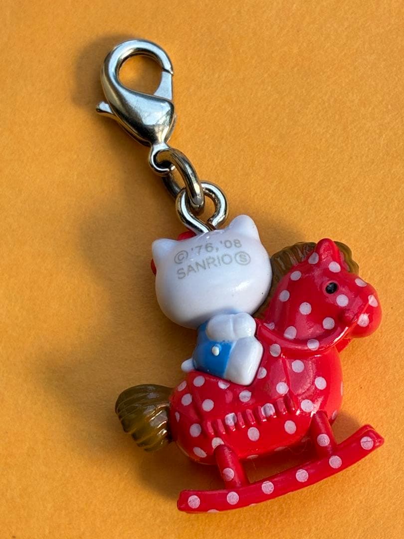 ★激レア★もしもしキティ ファスナーマスコット 根付 2個セット 木馬 リンゴ