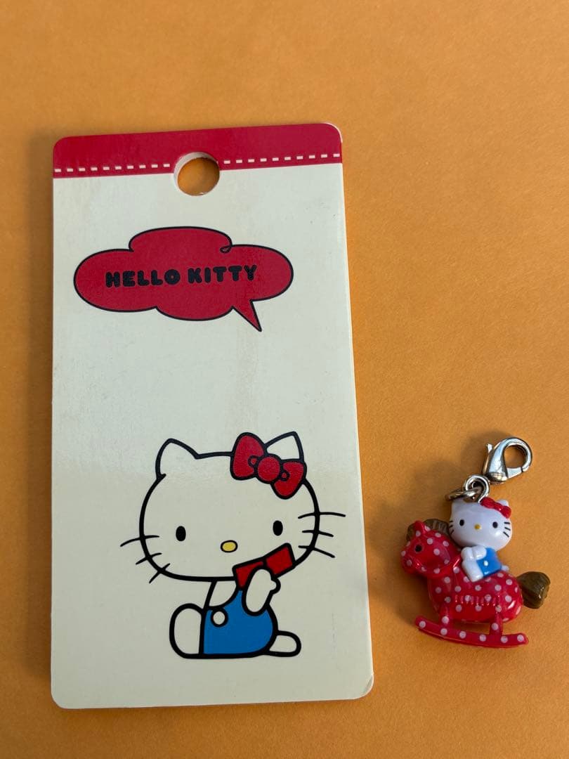 ★激レア★もしもしキティ ファスナーマスコット 根付 2個セット 木馬 リンゴ