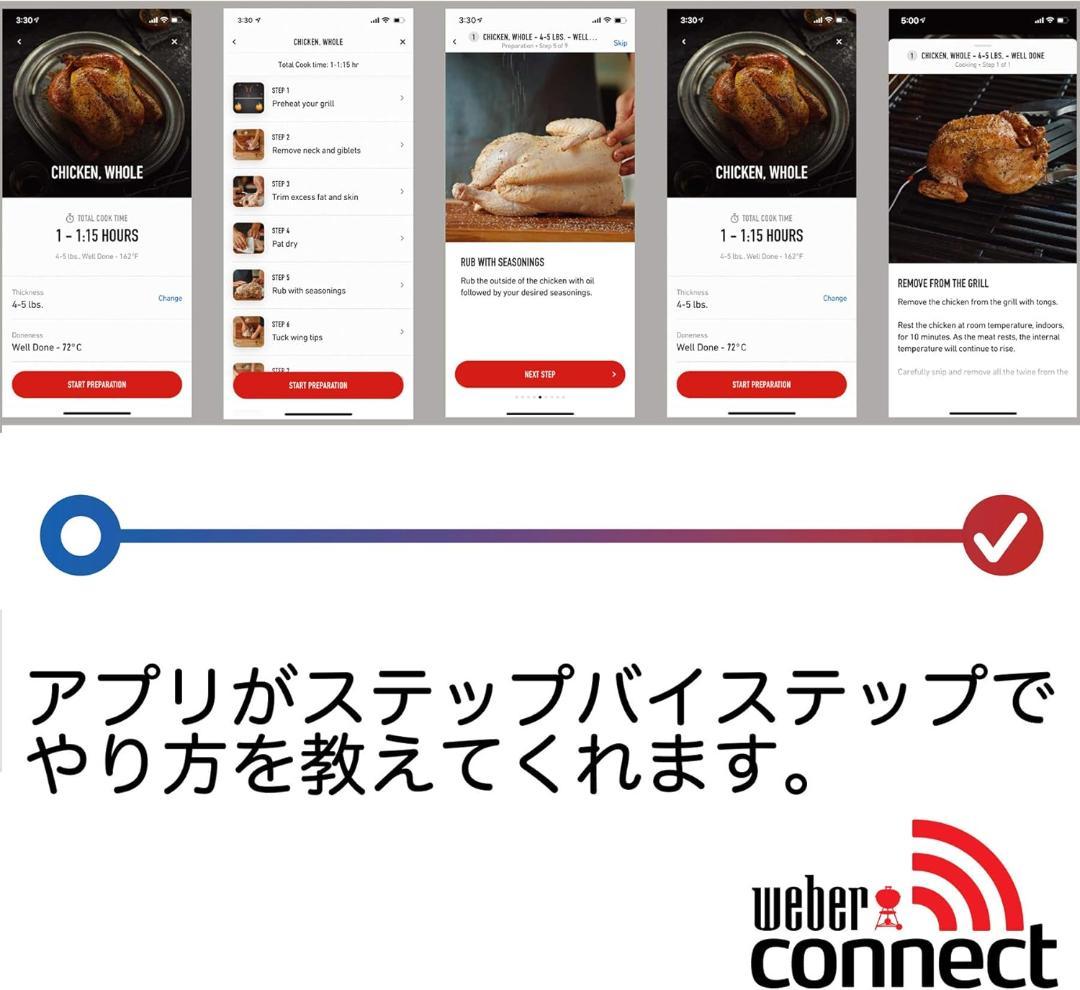 WEBER Connect Smart Grilling Hub 3203 温度