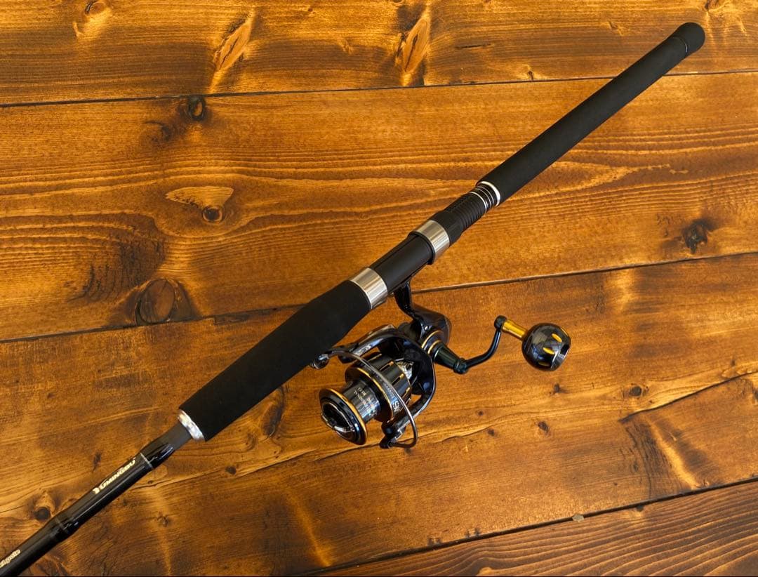 釣り竿　ショアジギング8ft 240cm パックロッド　サーフ　リール5000番