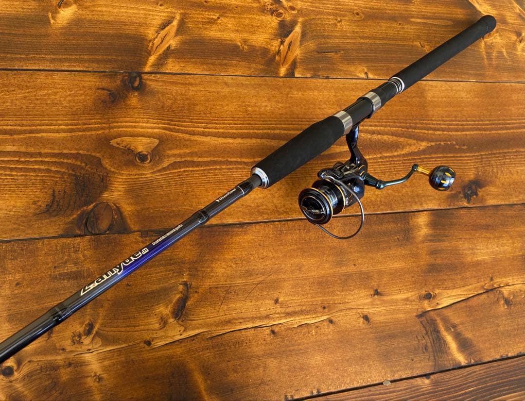 釣り竿　ショアジギング8ft 240cm パックロッド　サーフ　リール5000番