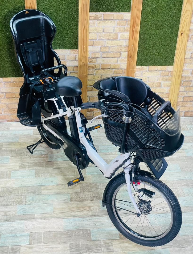 超特価 ホワイト系 ヤマハ PAS 子供乗せ電動アシスト自転車 H3376