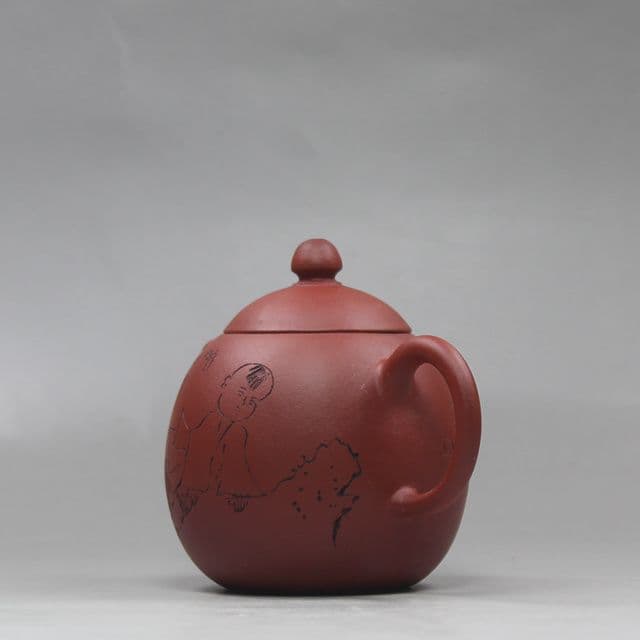 龍蛋壺  紫砂壺・紫泥急須・茶壺・茶道具  中国古美術