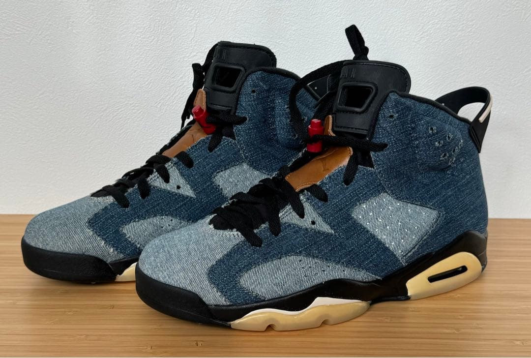 シューズ(男性用) NIKE Jordan 6 Retro Washed Denim 28cm