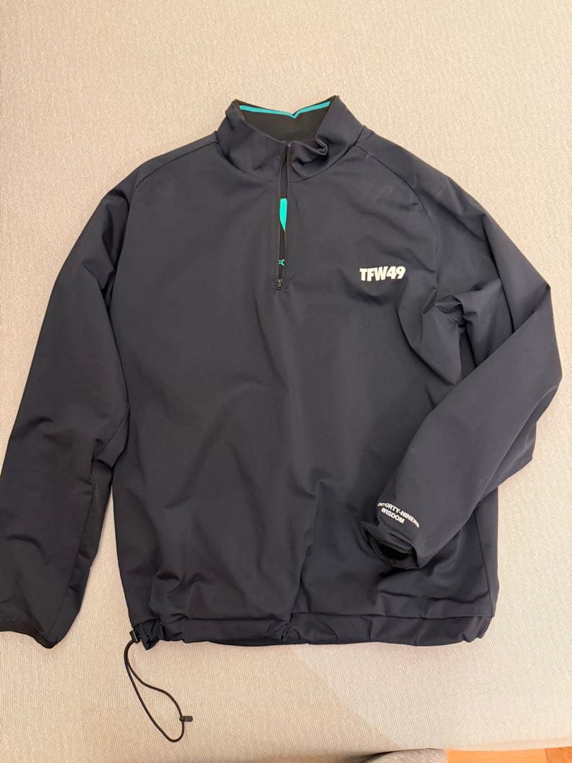 TFW49 ブラック リバーシブル ジップアップジャケット