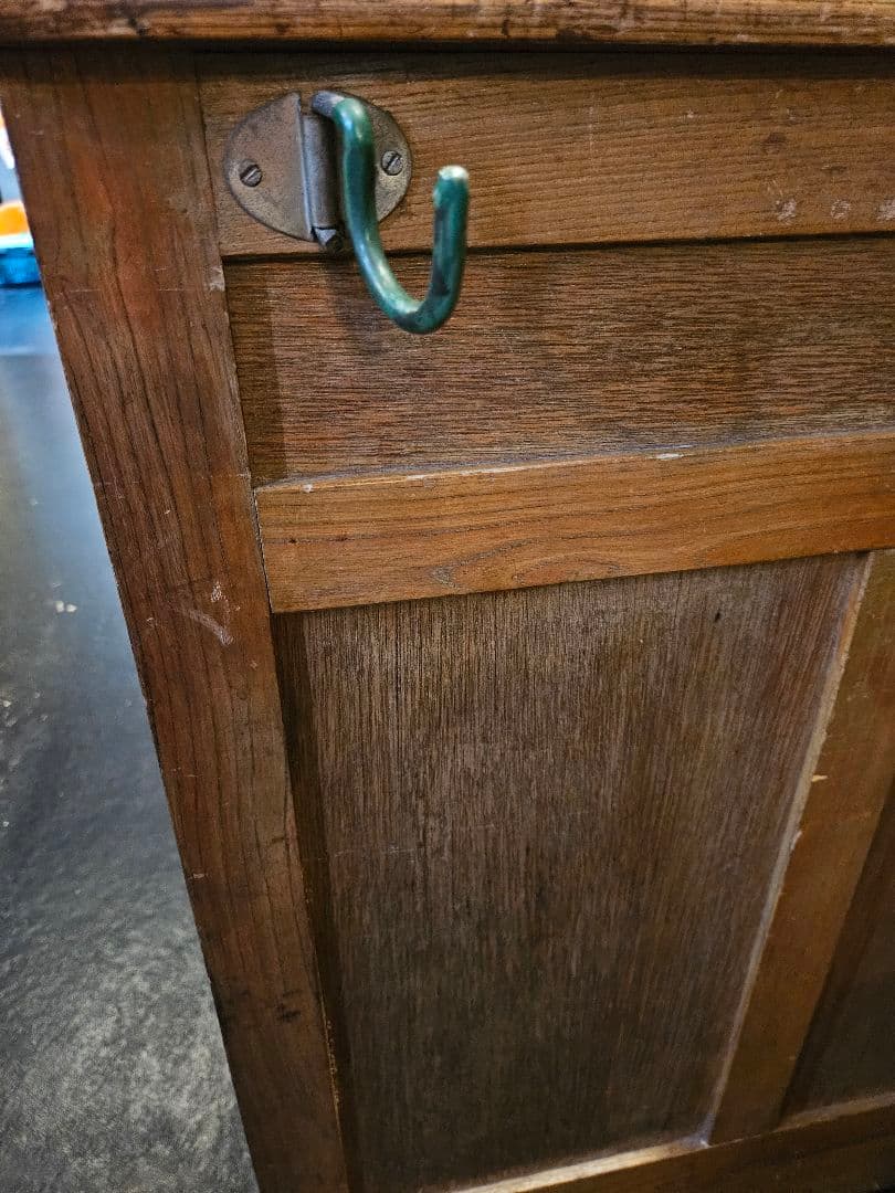 デスク　机　学習机　引き出し　テーブル　作業台　木製　昭和レトロ　アンティーク